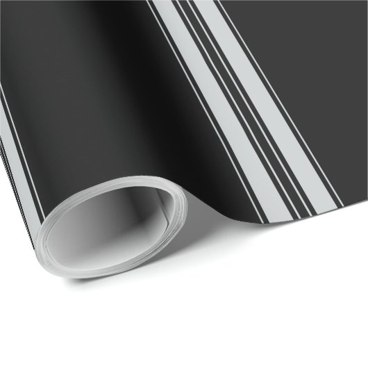 Papier Cadeau Cliquez sur Personnaliser pour modifier Gris en co (Coin rond)