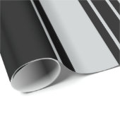 Papier Cadeau Cliquez sur Personnaliser pour modifier Gris en co (Coin rond)