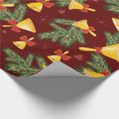 Papier Cadeau Cloche de Noël (Coin)