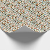 Papier Cadeau Cloche de Noël d'or (Coin)