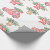 Papier Cadeau Cloche de Noël et arbre (Coin)