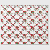 Papier Cadeau Cloches argentées (Plat)