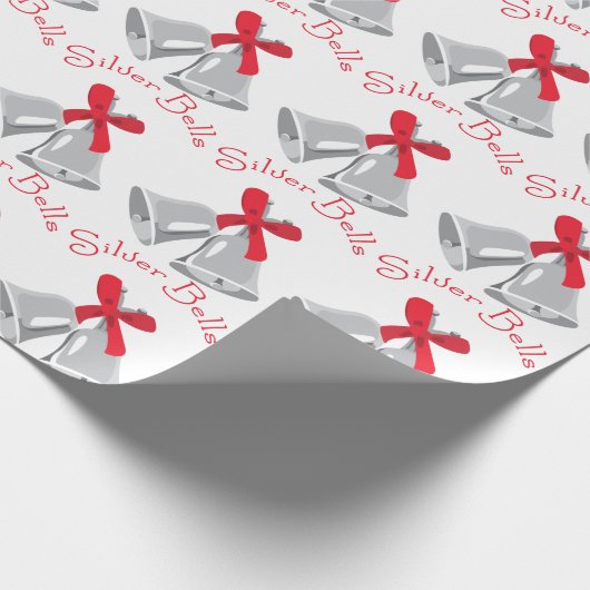Papier Cadeau Cloches d'argent (Coin)