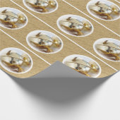 Papier Cadeau Cloches de Noël Gold (Coin)