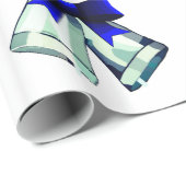 Papier Cadeau Clochettes d'Argent (Coin rond)