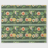 Papier Cadeau Cloisonne Chine Patter Asiatique Oriental (Plat)