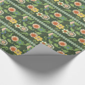 Papier Cadeau Cloisonne Chine Patter Asiatique Oriental (Coin)