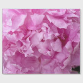 Papier Cadeau Closeup de pivoines roses (Plat)