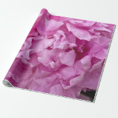Papier Cadeau Closeup de pivoines roses (Déroulé)