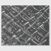 Papier Cadeau Clôture de chaîne grise (Plat)