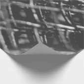 Papier Cadeau Clôture de chaîne grise (Coin)