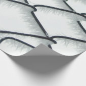 Papier Cadeau Clôture de chaînette noire et blanche (Coin)