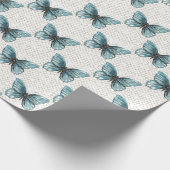 Papier Cadeau Clôture de lien de chaîne sur papillon (Coin)