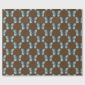 Papier Cadeau Clôture de lien de chaîne sur papillon (Plat)