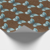 Papier Cadeau Clôture de lien de chaîne sur papillon (Coin)