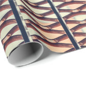 Papier Cadeau Clôture en acier gris (Coin rond)