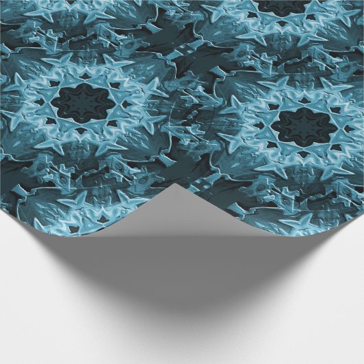 Papier Cadeau clôture turquoise..... (Coin)