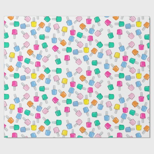 Papier Cadeau Clou Parti Spa polonais Manucure Beauté Anniversai (Plat)