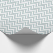 Papier Cadeau Cloud bleu et blanc Chevron (Coin)