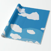 Papier Cadeau Cloud Blue Sky (Déroulé)