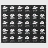 Papier Cadeau Cloud Burn Funny Cloud Fart Pun Dark BG (Plat)