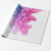 Papier Cadeau Cloud Fumée bleu rose Elégant bébé Genre Reveillez (Déroulé)