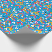 Papier Cadeau clouds rainbows rain drhepattern (Coin)