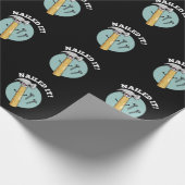 Papier Cadeau Cloué Il Amusant Marteau Clou Clouet Dark BG (Coin)