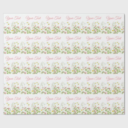 Papier Cadeau Clovers & Daisy (Plat)