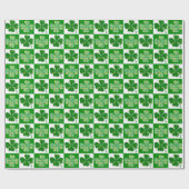 Papier Cadeau Clovers de la Saint Patrick (Plat)