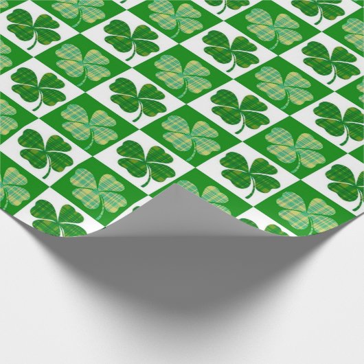 Papier Cadeau Clovers de la Saint Patrick (Coin)