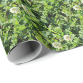 Papier Cadeau Clovers et fleurs (Coin rond)