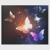 Papier Cadeau Clowing Night Butterflies (Plat)