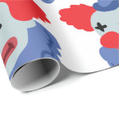 Papier Cadeau Clown de cirque (Coin rond)