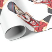 Papier Cadeau Clown de tueur regardant à l'avant (Coin rond)