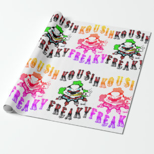 Papier Cadeau Clown du logo Kousin Freaky