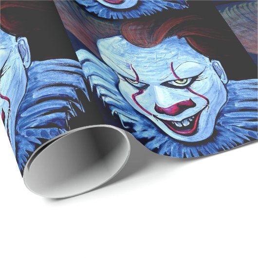 Papier Cadeau Clown : Mal (Coin rond)