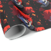 Papier Cadeau Clown rouge (Coin rond)