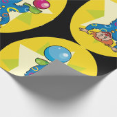 Papier Cadeau Clown sur sa tête