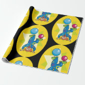 Papier Cadeau Clown sur sa tête (Déroulé)