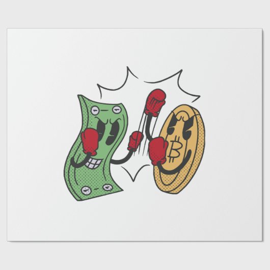 Papier Cadeau Club de combat Crypto (Plat)
