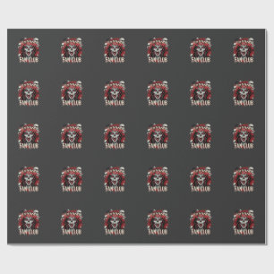 Papier Cadeau Club de fans de l'horreur d'Halloween Crâne de Vam