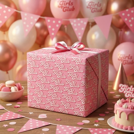 Papier Cadeau Club de filles