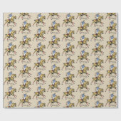 Papier Cadeau club de polo équestre (Plat)