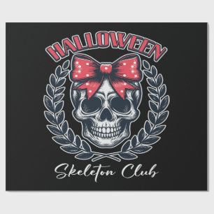 Papier Cadeau Club de squelettes d'Halloween