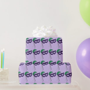 Papier Cadeau Club Drame Mascarade violet Ball Party