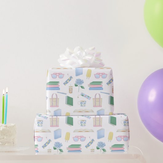 Papier Cadeau Club du livre côtier, Challenge de lecture d'été (Cadeaux de fête)