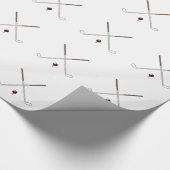 Papier Cadeau Clubs de golf croisés (Coin)