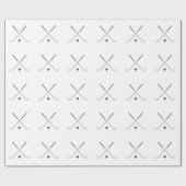 Papier Cadeau Clubs de golf croisés (Plat)