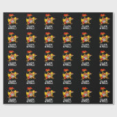 Papier Cadeau Cluck And Roll Funky Chicken Pun Dark BG (Plat)